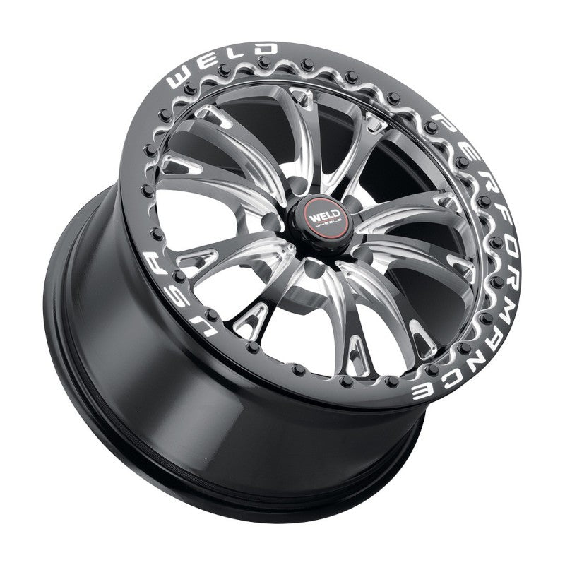 Weld Belmont Drag 18x5 / 5x120 BP / ET-23 BS2.1 Gloss Black MIL DIA 78.1