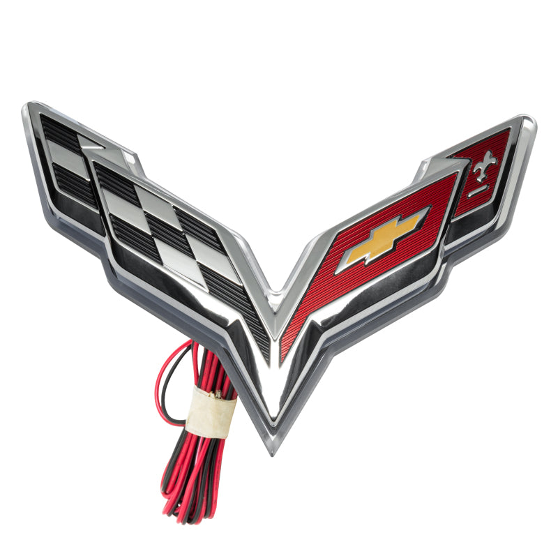 Oracle Corvette C7 Rear Illuminated Emblem - Red SEE WARRANTY (CLOSE OUT)