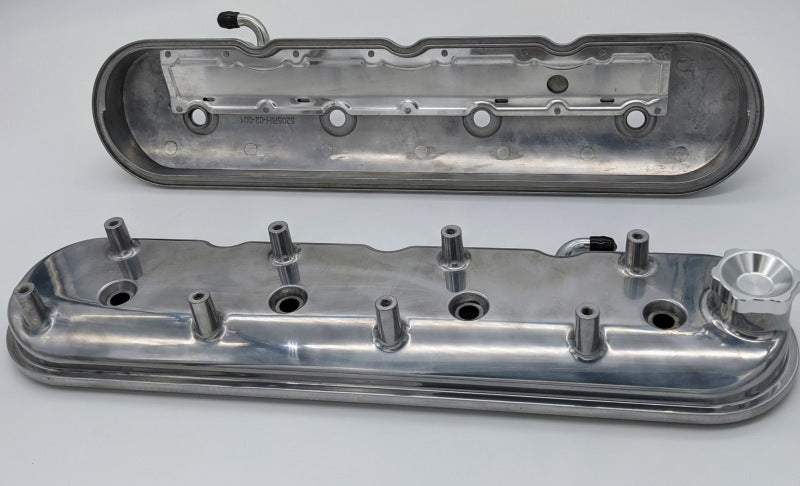 Granatelli 96-22 GM LS Standard Height Valve Cover w/Angled Coil Mount - Polished (Pair) (CLOSE OUT)