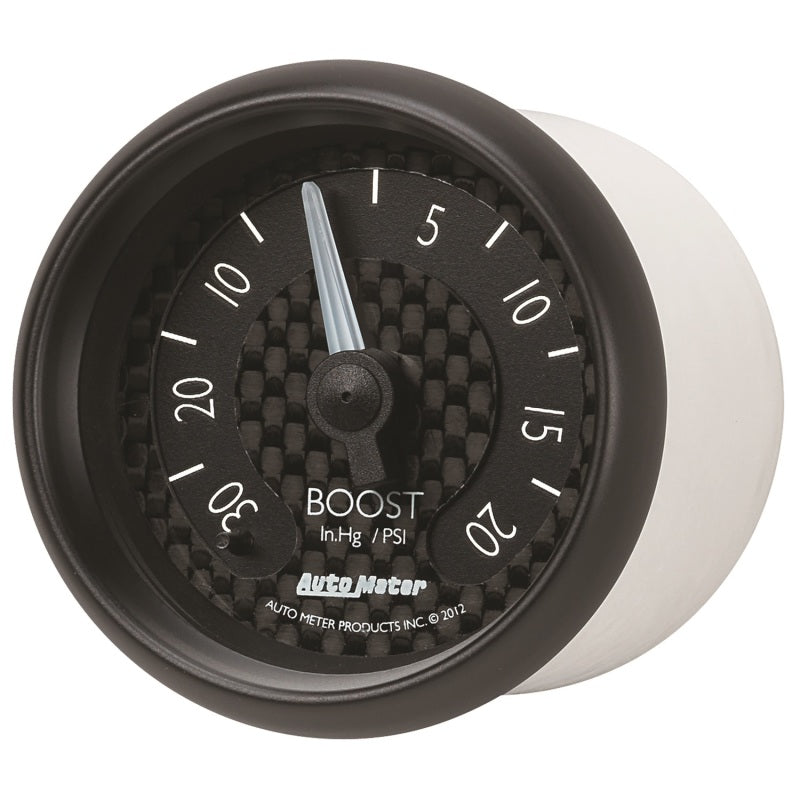 Autometer GT Series 52mm Mechanical 30 In Hg/20 psi Vacuum/Boost Gauge
