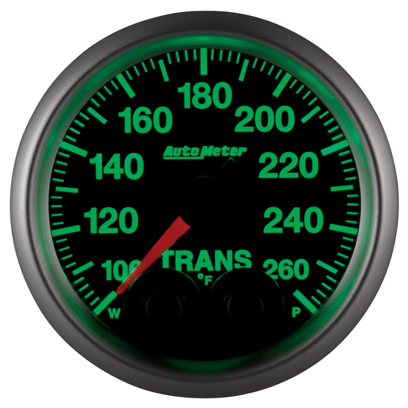 Autometer Elite 52mm 100-260 Degrees F Trans Temperature Peak and Warn Gauge w/ Electronic Control