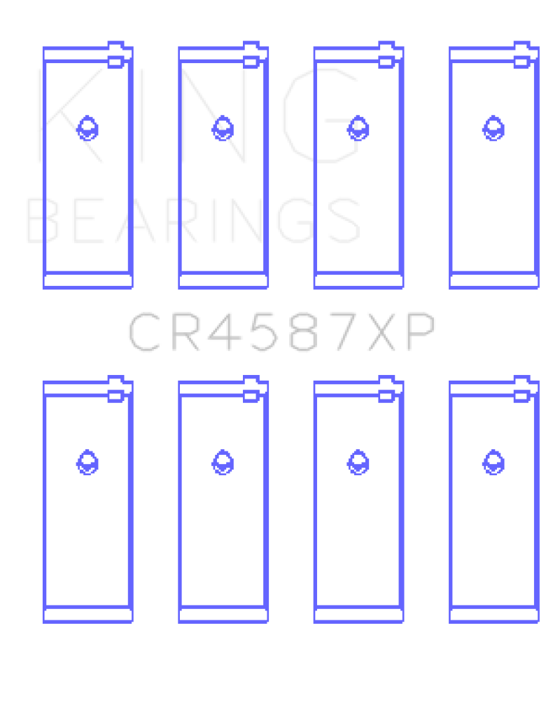 King Engine Bearings Nissan SR20DET (GTiR FWD) 16V Performance Rod Bearing Set - Size STD
