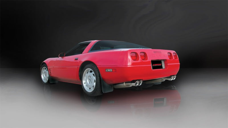 Corsa 92-95 Chevrolet Corvette C4 5.7L V8 LT1 Sport Cat-Back Exhaust w/ Twin 3.5in Polished Tips