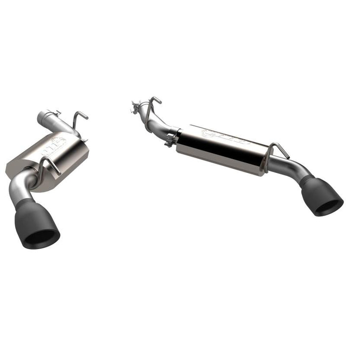 QTP 10-13 Chevrolet Camaro SS 6.2L 304SS AR3 Axle Back Exhaust w/4.5in Black Tips