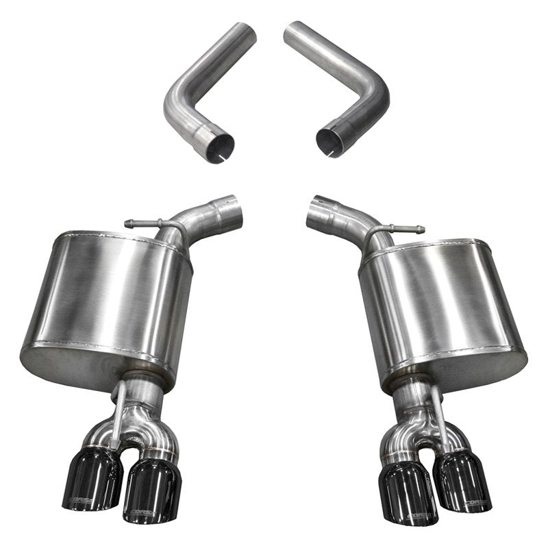 Corsa 2015-23 Dodge Challenger 6.4L/17-19 Challenger 5.7L Black Sport Axle-Back Exhaust w/3.5in Tips