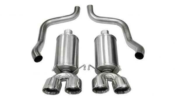 Corsa 2005-2007 Chevrolet Corvette (C6) 6.0L/6.2L Polished Sport Axle-Back Exhaust w/4.5in Tips