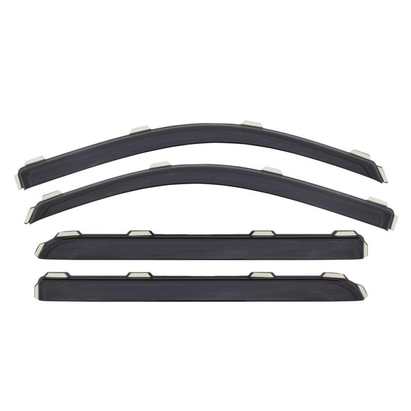 AVS 11-18 Jeep Grand Cherokee (Not L Model) Ventvisor In-Chnl FRT & RR Window Deflectors 4pc - Smoke