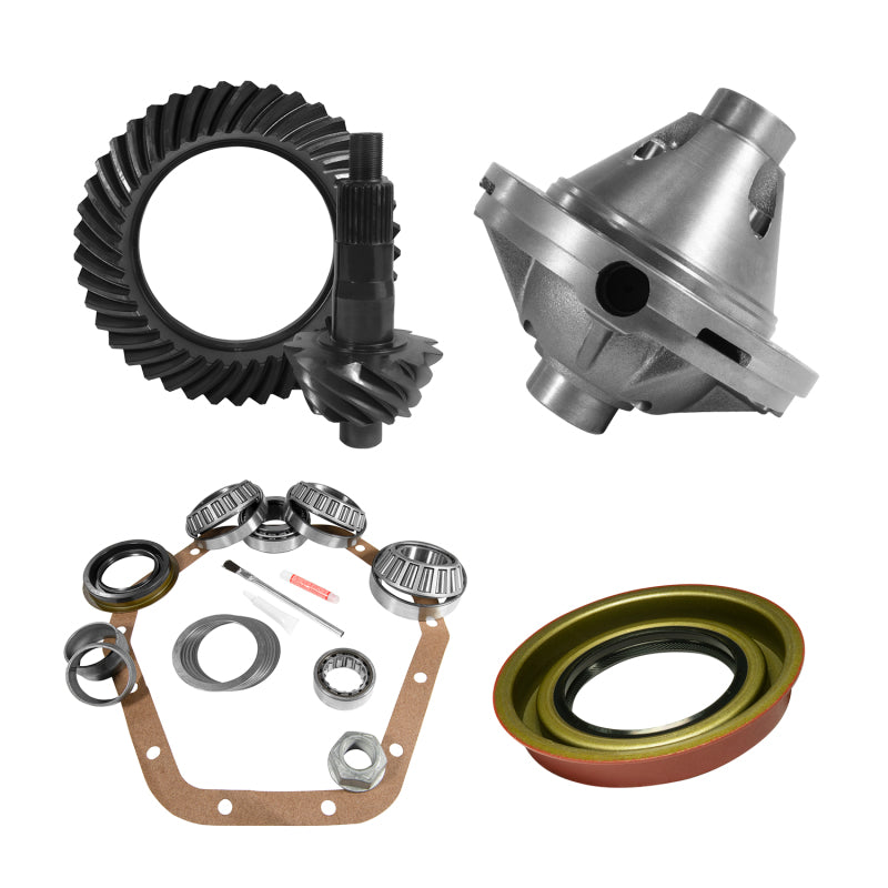 Yukon Gear 10.5in GM 14 Bolt 5.13 Rear Ring & Pinion Install Kit 30 Spline Positraction