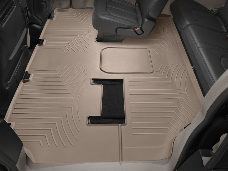WeatherTech 2014+ Maserati Quattroporte Rear FloorLiner - Tan (fits Models w/4 Zone Climate Control)