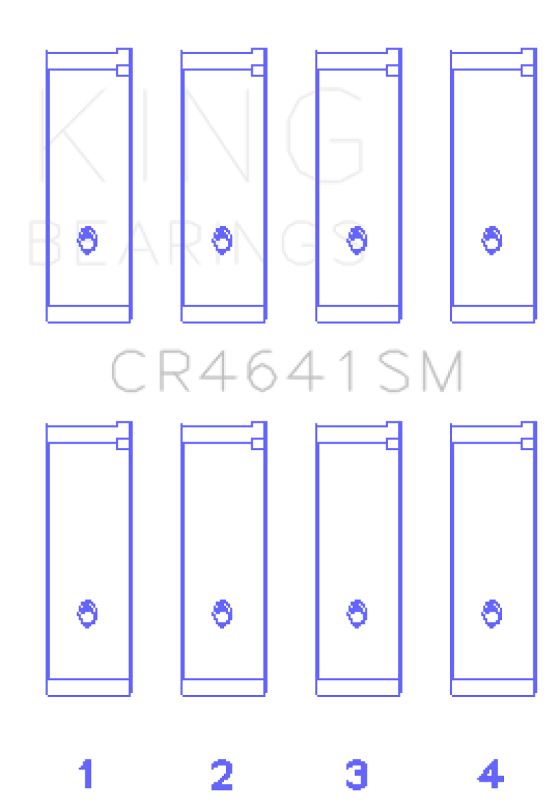 King Engine Bearings Suzuki J24B (Size 0.25 Oversized) Rod Bearing Set