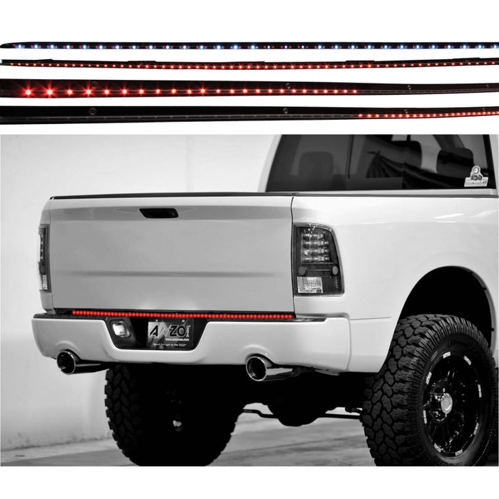 ANZO LED Tailgate Bar Universal LED Tailgate Bar w/ Amber Scanning, 60in 6 Function