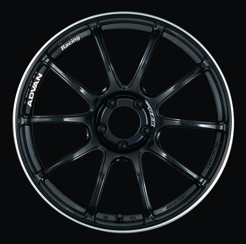 Advan RZII 18x9.5 +45 5x100 Racing Gloss Black Wheel