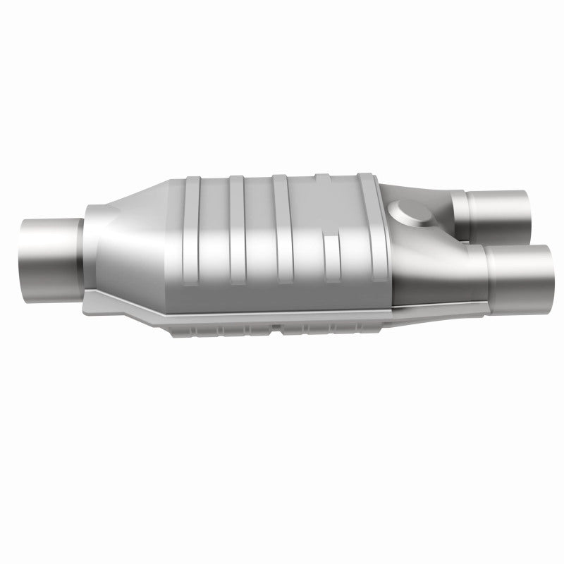 MagnaFlow Universal Catalytic Converter 2inch Inlet/2.5inch Outlet Dual/Single Oval Shape