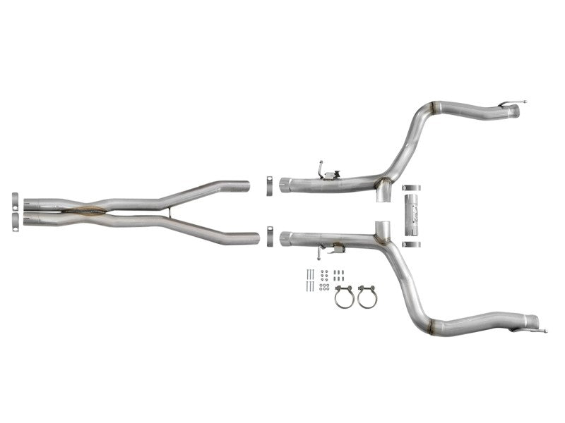 aFe MACH Force-Xp 3in 304 SS Cat-Back Exhaust 15-20 Dodge Charger Hellcat V8-6.2L/6.4L w/o Muffler