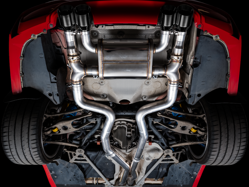 AWE Tuning BMW F8X M3/M4 Track Edition Cat-Back Exhaust - Chrome Silver Tips