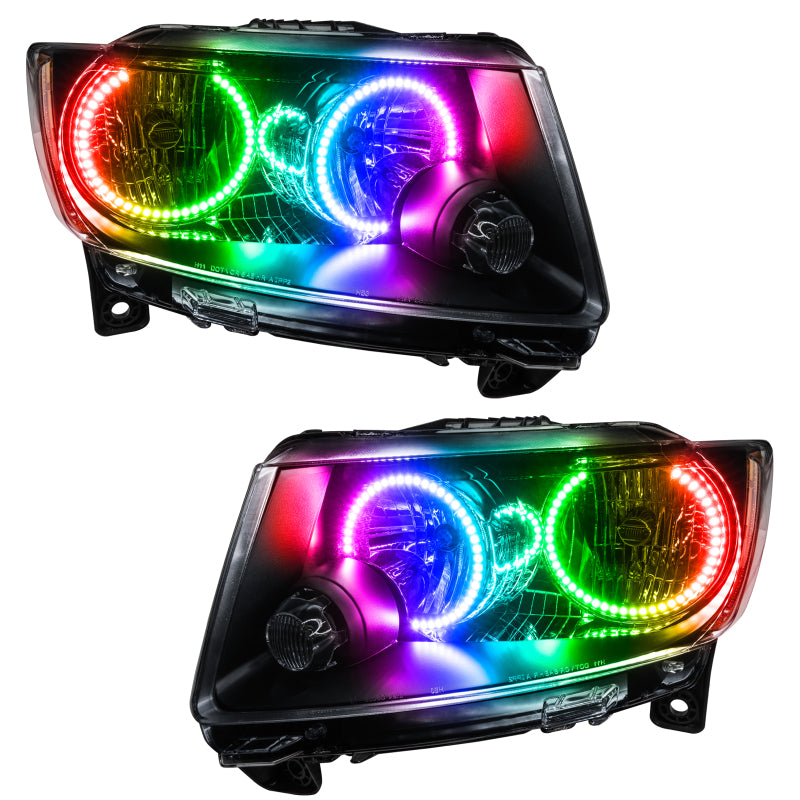 Oracle 11-13 Jeep Grand Cherokee SMD HL (Non-HID) - Chrome - w/ Simple Controller
