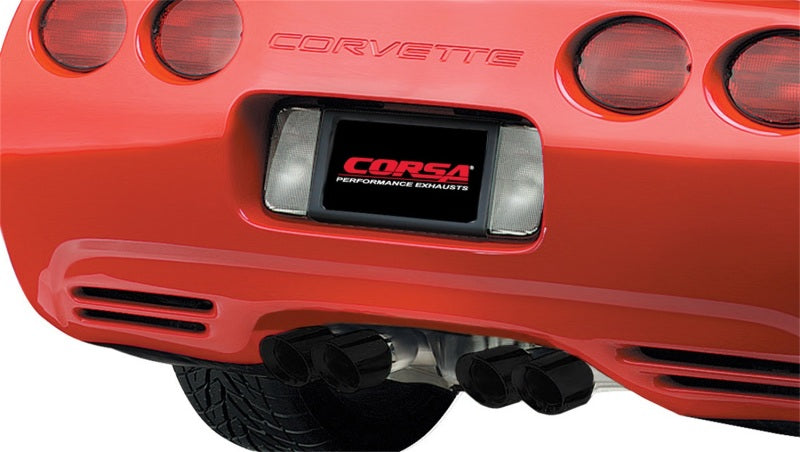 Corsa 97-04 Chevrolet Corvette C5 Z06 5.7L V8 Xtreme Axle-Back Exhaust w/ Black Tips