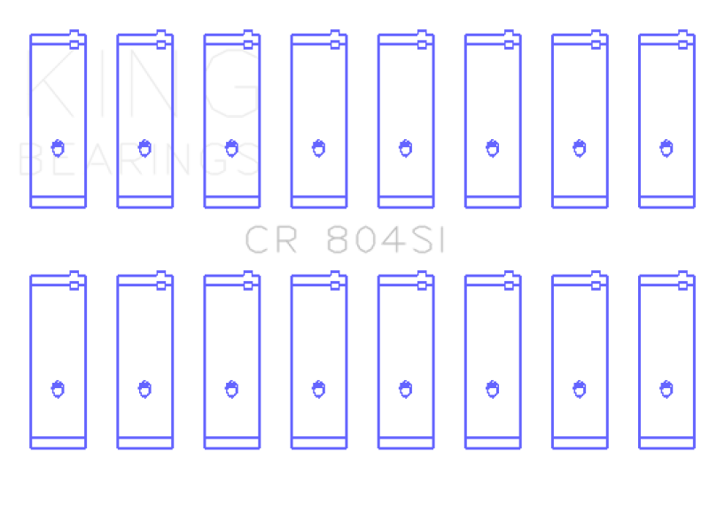 King Engine Bearings Ford 260CI/289CI/302 5.0L Windsor Connecting Rod Bearing Set