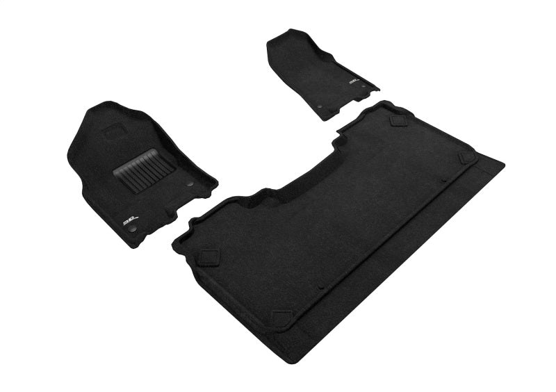 3D MAXpider 19-22 Dodge Ram 1500 Crew Cab w Bucket Front Row Elegant 1st 2nd Row - Set (Black)