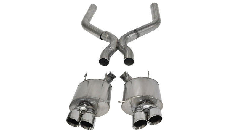 Corsa 13-13 Ford Mustang Shelby GT500 5.8L V8 Polished Sport Axle-Back + XO Exhaust