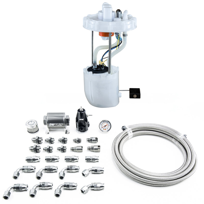 DeatschWerks 12-15 Honda Civic Si/13-15 Acura ILX DW400 Pump Module &amp; Return Kit w/PTFE Fuel Lines