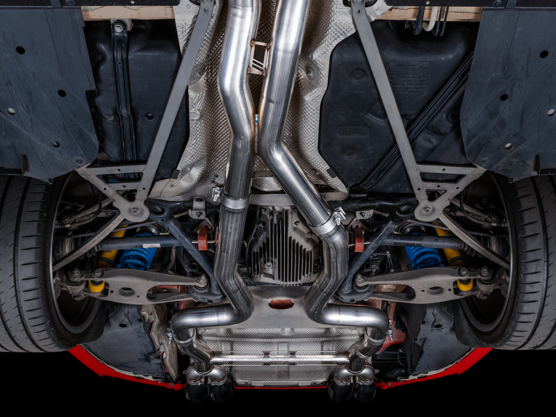 AWE Tuning BMW F8X M3/M4 Track Edition Cat-Back Exhaust - Chrome Silver Tips