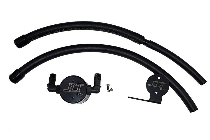 JLT 07-20 Toyota Tundra 5.7L Driver Side Oil Separator 3.0 - Black Anodized
