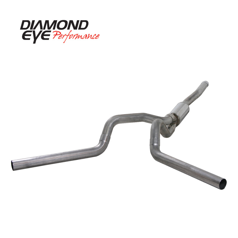 Diamond Eye KIT 4in Catback DUAL SS: 2006-2007.5 CHEVY/GMC 6.6L 2500/3500