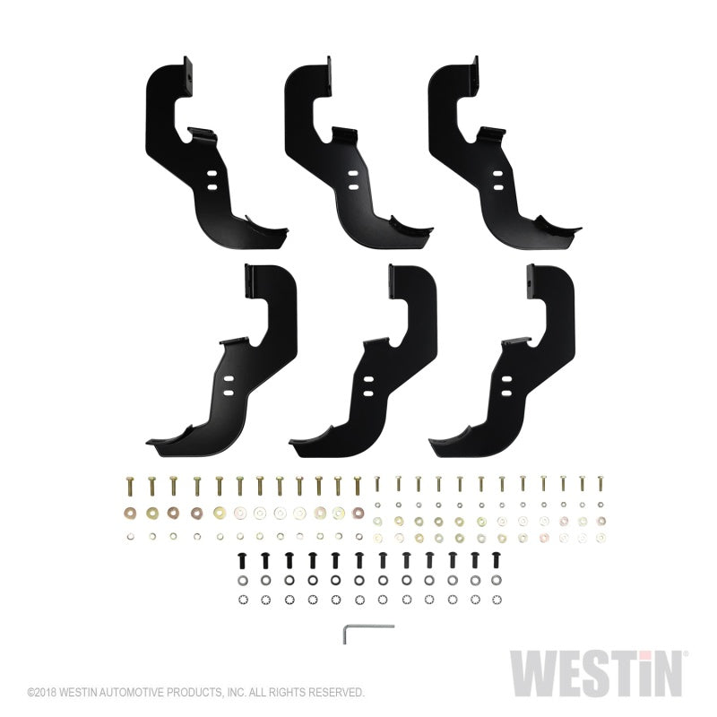 Westin 2019-2026 Chevy Silverado/Sierra 1500 Crew Cab Non LD PRO TRAXX 4 Oval Nerf Step Bars - Black