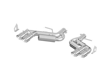 MBRP 2016-2024 Chevy Camaro 6.2L w/ NPP 3in Alum Race Dual Axle Back w/ 4in Quad Polished Tips