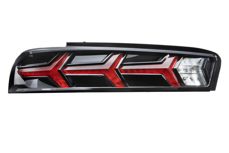 2016-2018 Camaro Morimoto XB LED Aventador Style Tail Lights Clear Lens Black Housing Pair