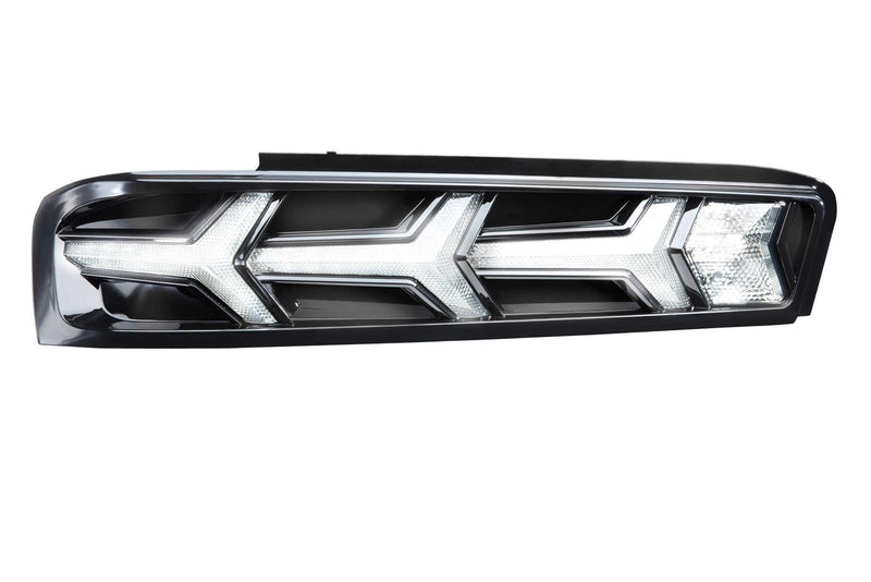 2016-2018 Camaro Morimoto XB LED Aventador Style Tail Lights Clear Lens Black Housing Pair