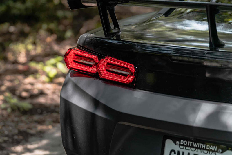 2016-2018 Camaro Morimoto XB LED Tail Lights Clear Lens Black Housing Pair