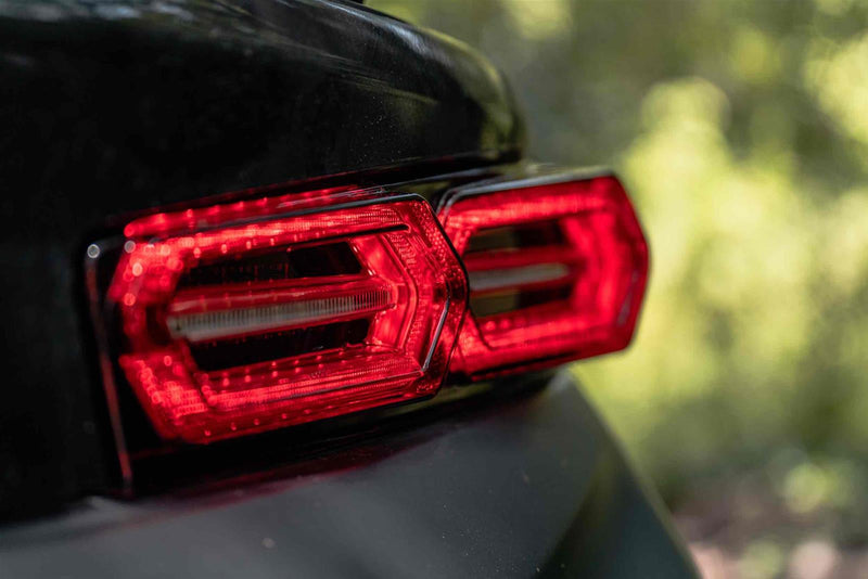 2016-2018 Camaro Morimoto XB LED Tail Lights Clear Lens Black Housing Pair