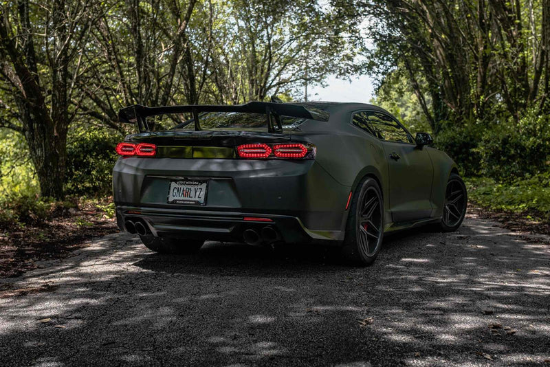 2016-2018 Camaro Morimoto XB LED Tail Lights Clear Lens Black Housing Pair