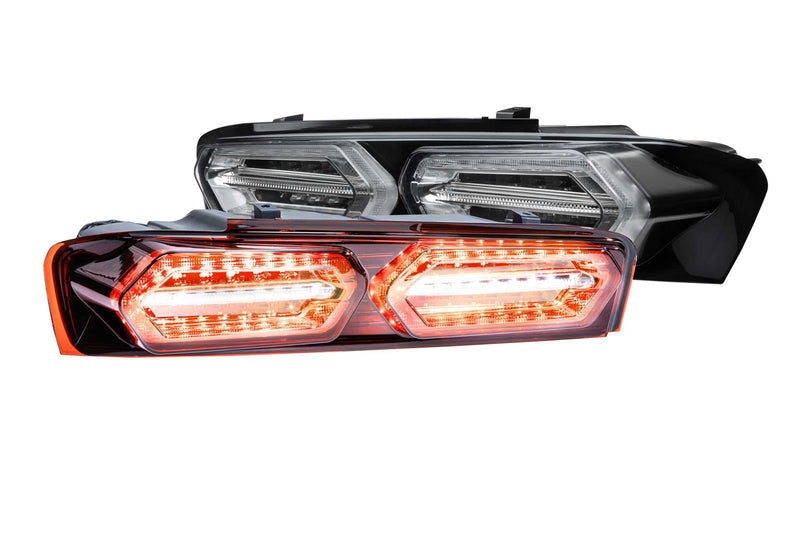2016-2018 Camaro Morimoto XB LED Tail Lights Clear Lens Black Housing Pair