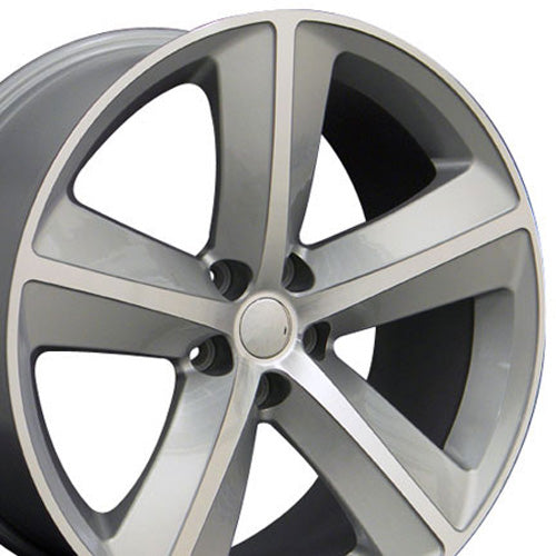 20" Replica Wheel DG05 Fits Dodge Charger SRT Rim 20x9 Silver Wheel
