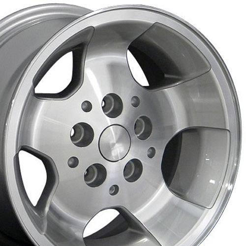 15" Replica Wheel JP08 Fits Jeep Wrangler Rim 15x8 Silver Wheel