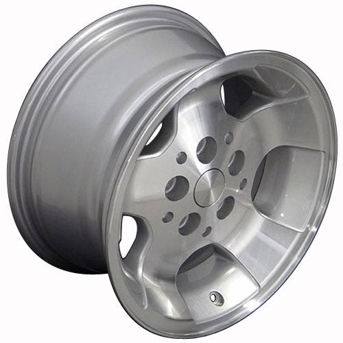 15" Replica Wheel JP08 Fits Jeep Wrangler Rim 15x8 Silver Wheel