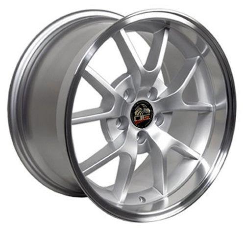 18" Replica Wheel FR05 Fits Ford Mustang FR500 Rim 18x10 Silver Wheel