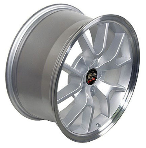 18" Replica Wheel FR05 Fits Ford Mustang FR500 Rim 18x9 Silver Wheel