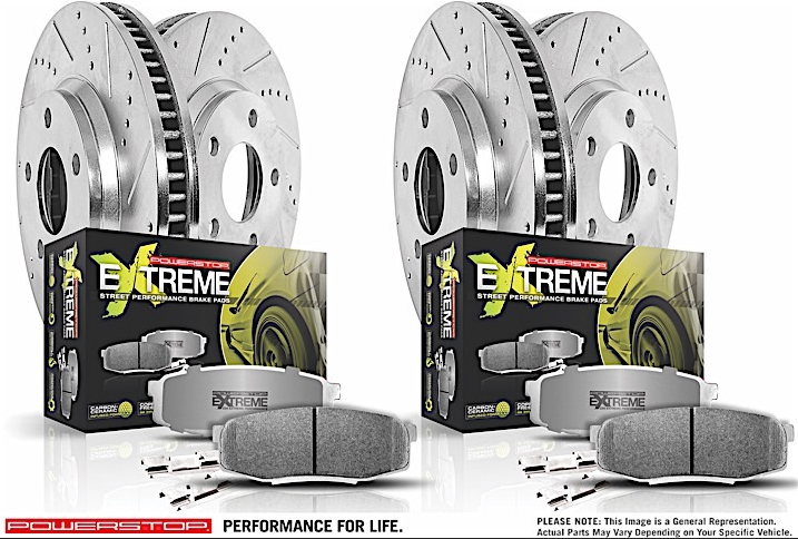 Power Stop 16+Chevrolet Camaro 1SS/2SS (4 piston Brembo front and rear) Z26 Street Warrior Brake Kit