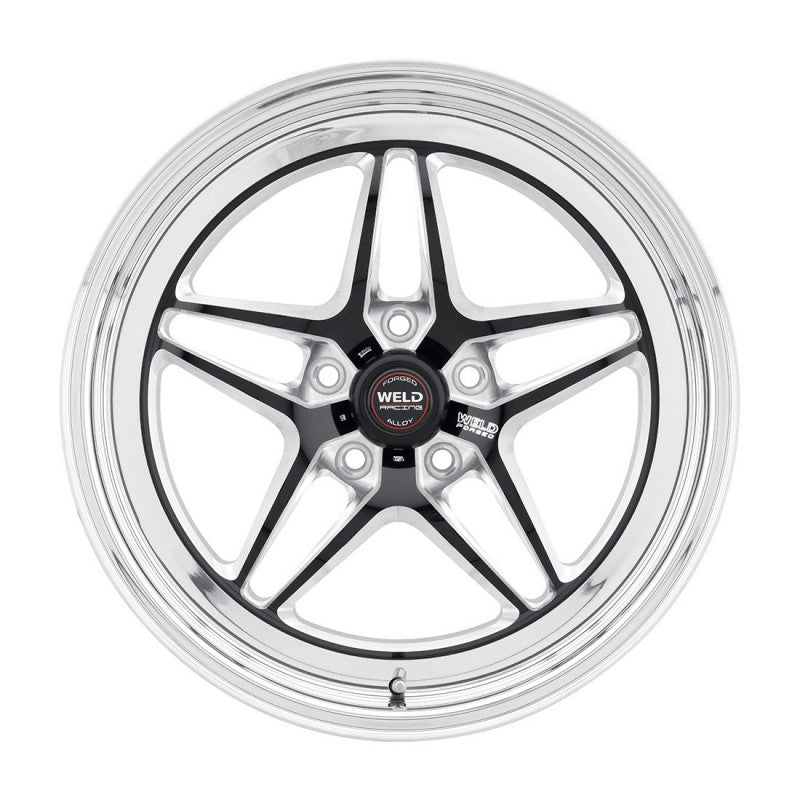 Weld S81 18x5 / 5x120 BP / 2.1in. BS (-23mm Offset) Black Wheel 3.18 ID (High Pad) - Non-Beadlock