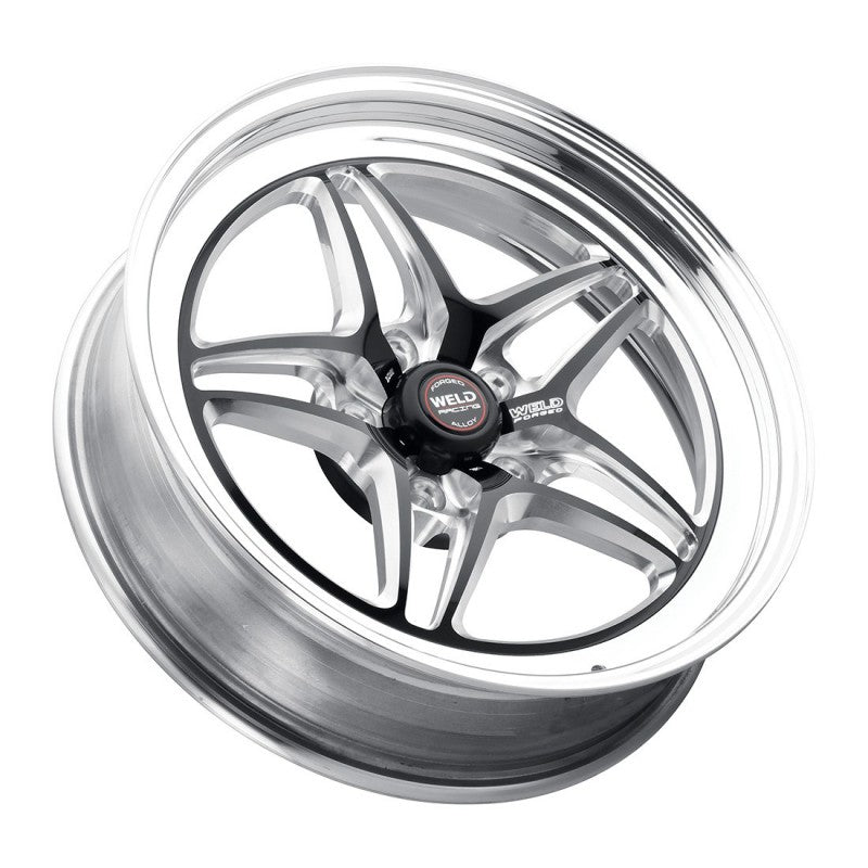 Weld S81 18x5 / 5x120 BP / 2.1in. BS (-23mm Offset) Black Wheel 3.18 ID (High Pad) - Non-Beadlock